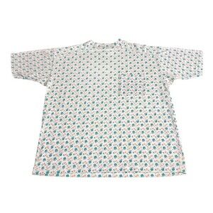 Vintage DB Sport Top Womens M Ditsy Floral Cottagecore Boho 90s‎ 80s Pocket Tee